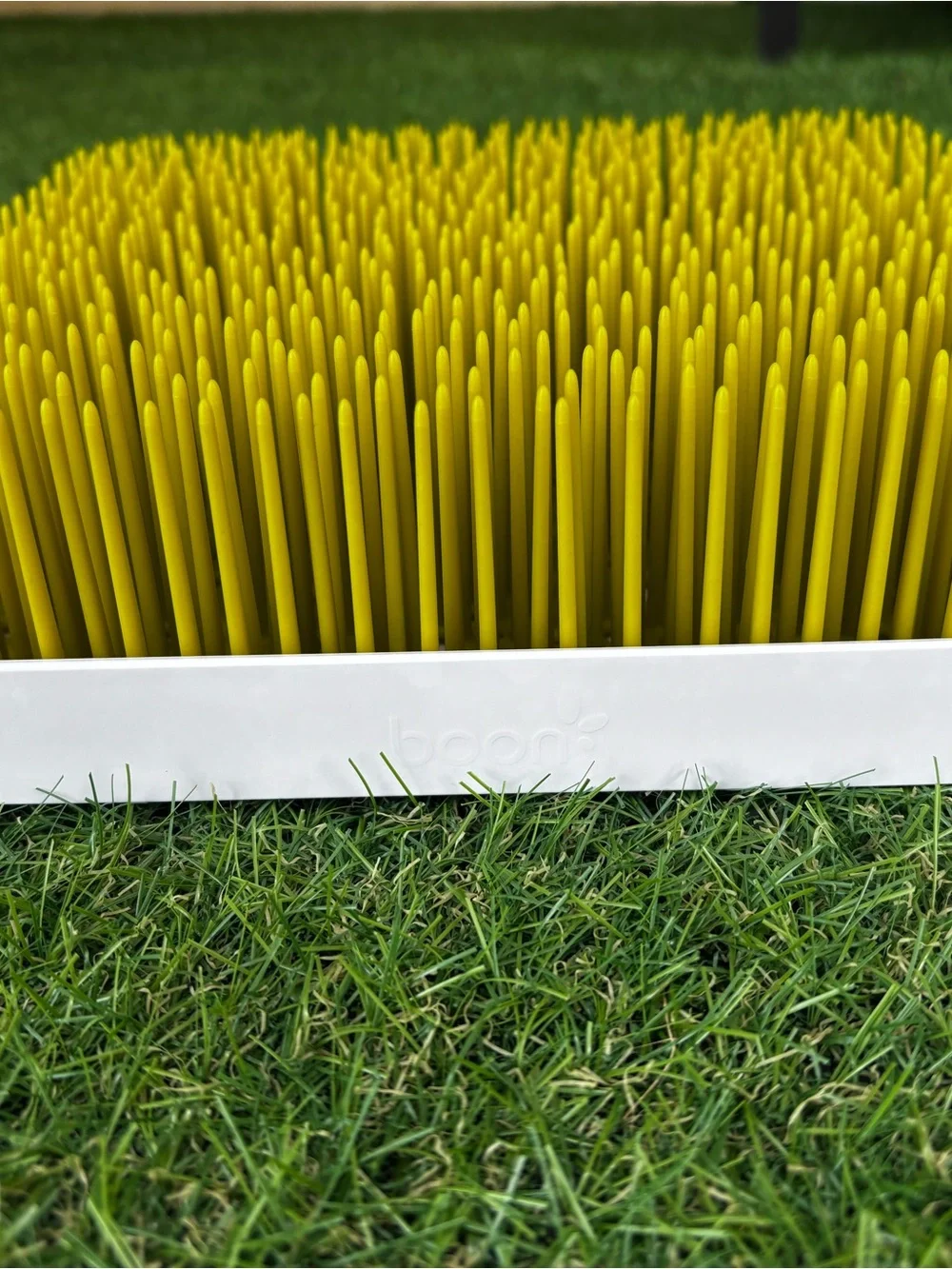Boon Grass Countertop Drying Rack , Green Bottle Rack and Organizer 9.75x3x 10